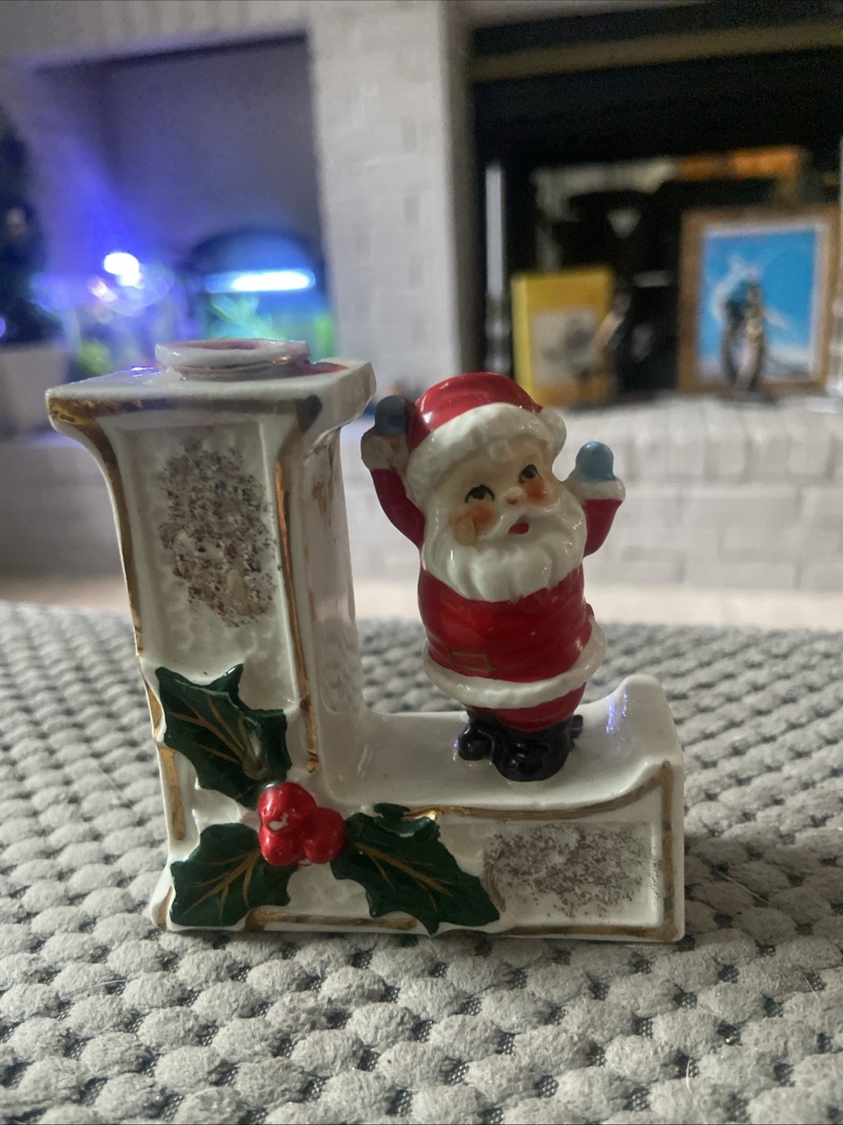 Vintage Ucago Santa Candle Holders Replacement “L” Japan