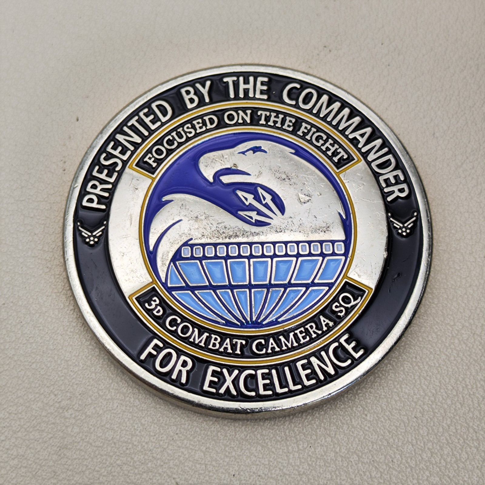 US 3D Combat Camera SQ Challenge Coin