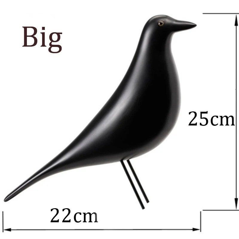 Vintage VITRA EAMES House Bird Pigeon Dove Desk Ornament Resin Home Office Decor