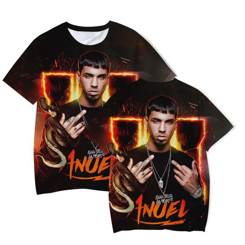 Vintage Anuel AA 3D shirt, AOP Concert Unisex S-235XL Shirt 12D119