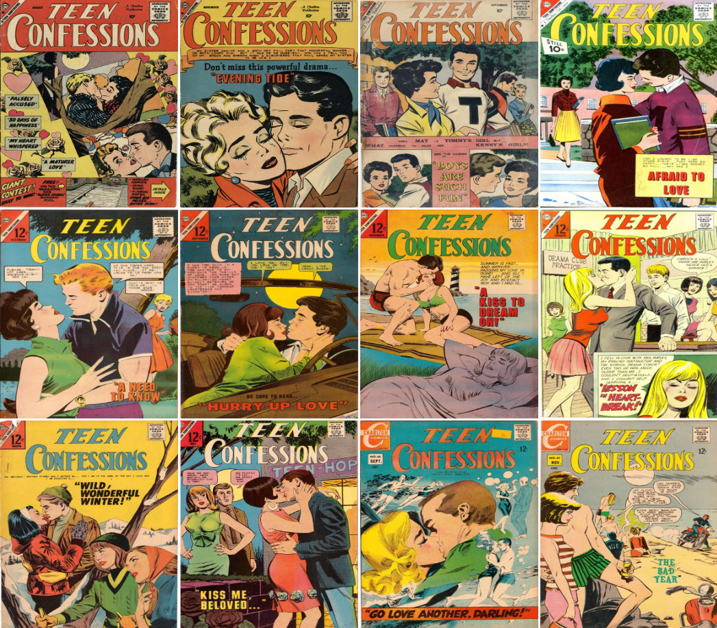 1959 - 1967 Teen Confessions Comic Book Package - 12 eBooks on CD