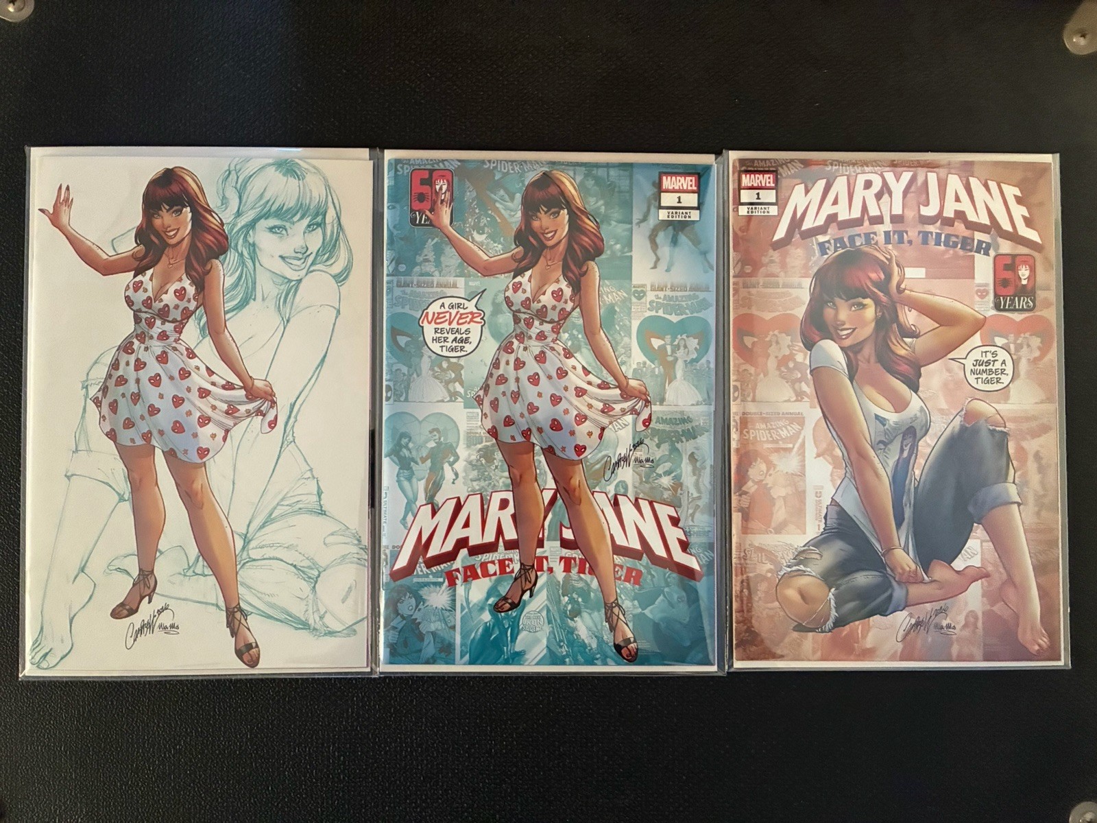 MARY JANE: FACE IT TIGER #1 JSC ARTIST EXCLUSIVE (2026) - ABC Set of 3 Unsigned