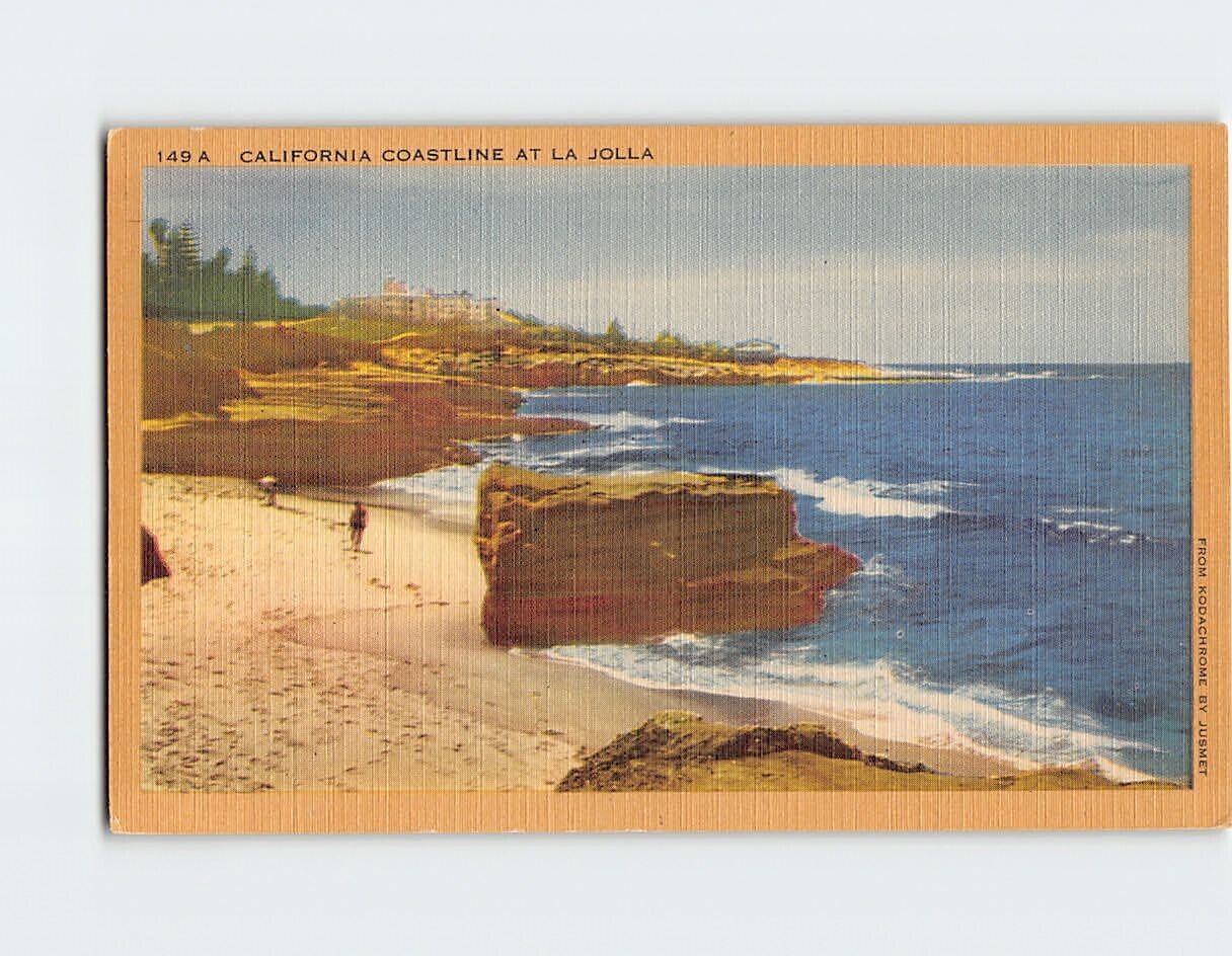 Postcard California Coastline at La Jolla California USA