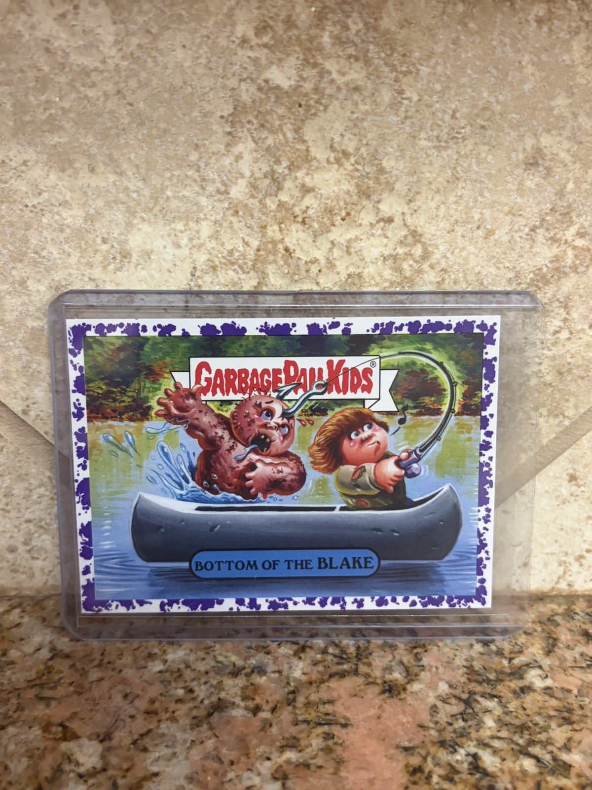2018 Garbage Pail Kids Oh The HORROR-IBLE 6B Bottom of the Blake Purple Border