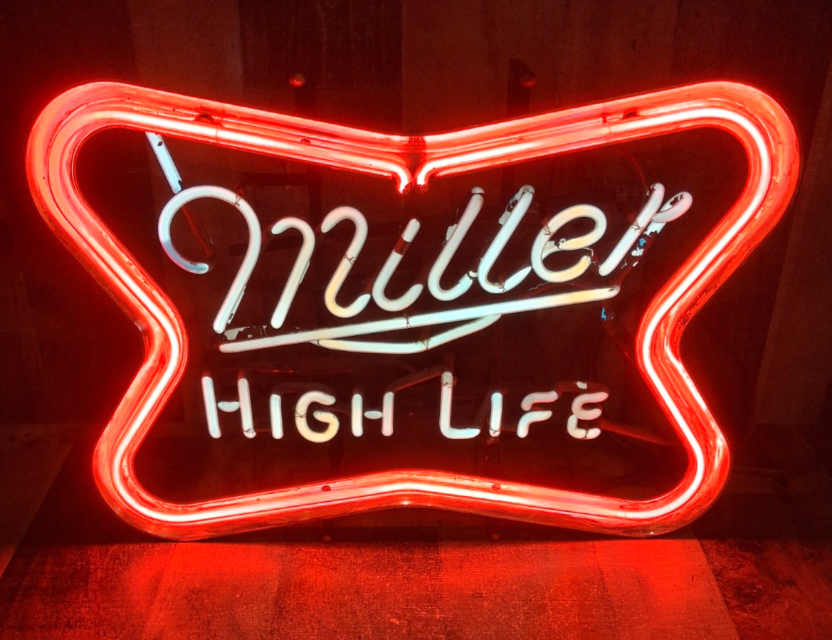 Vintage Miller High Life Neon Sign 1985 Tested  21\