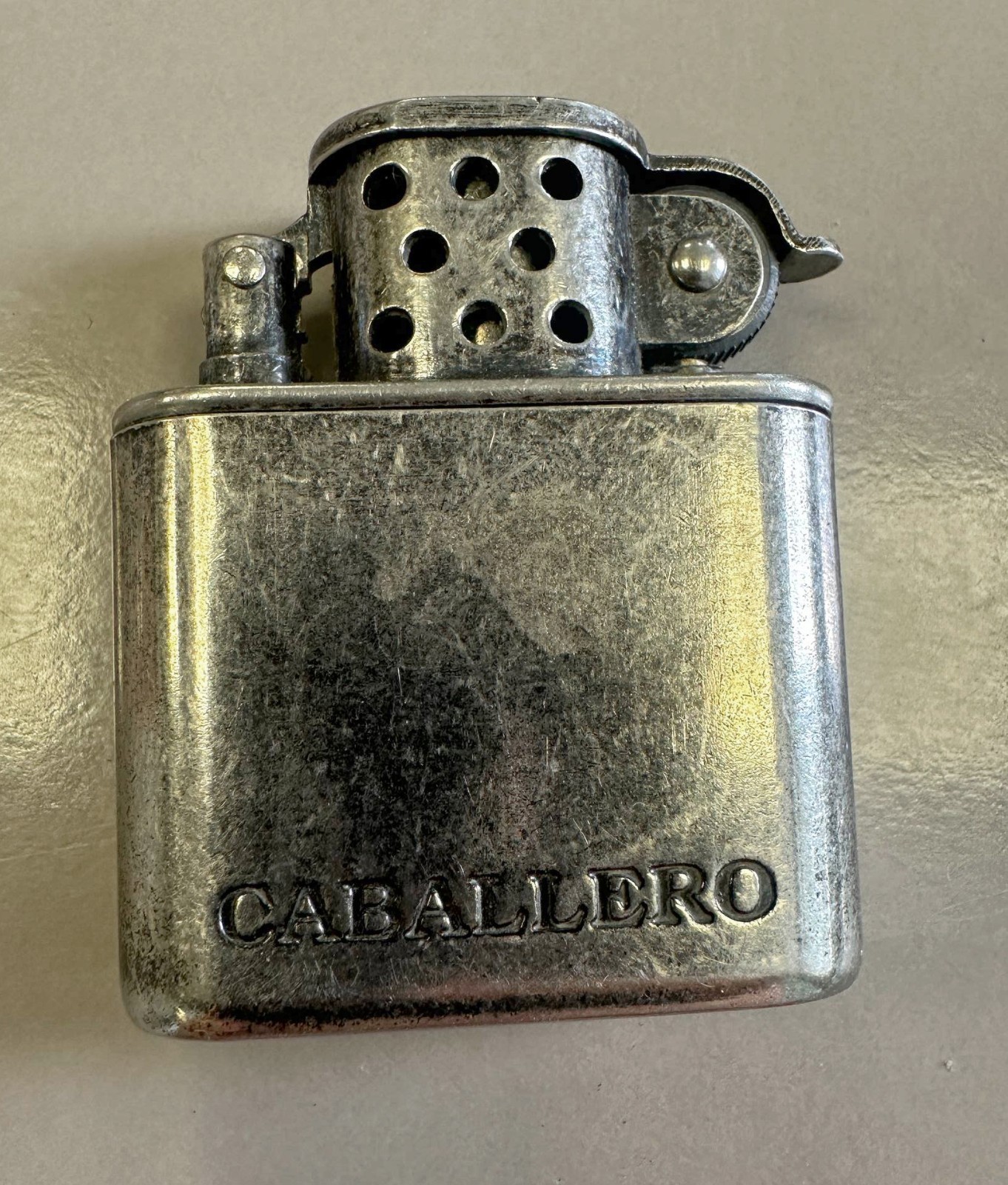 Vintage Caballero pocket lighter for gasoline