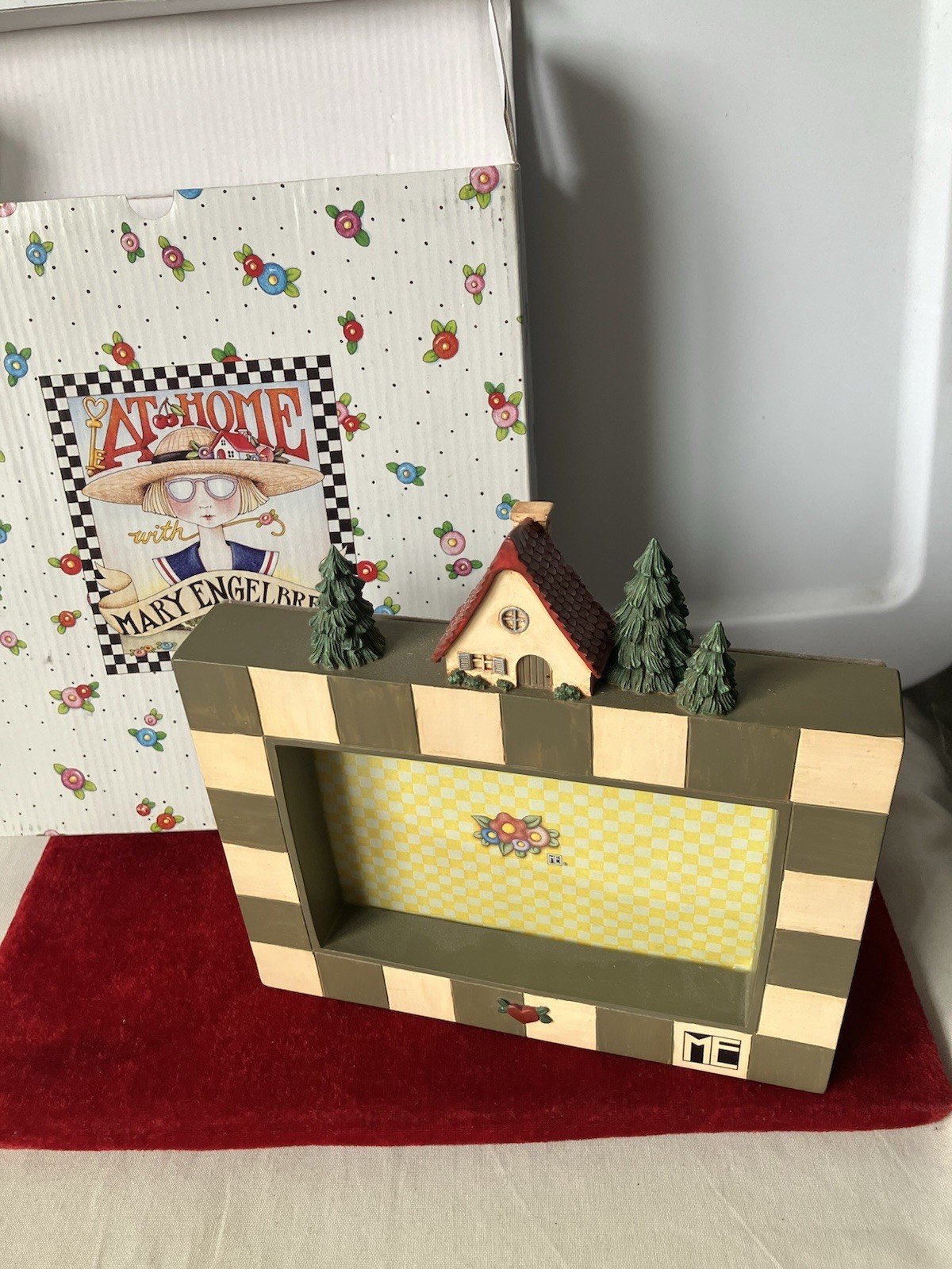 Vintage Mary Engelbreit Charpente 1997 House Cottage Picture Frame ME Boxed New