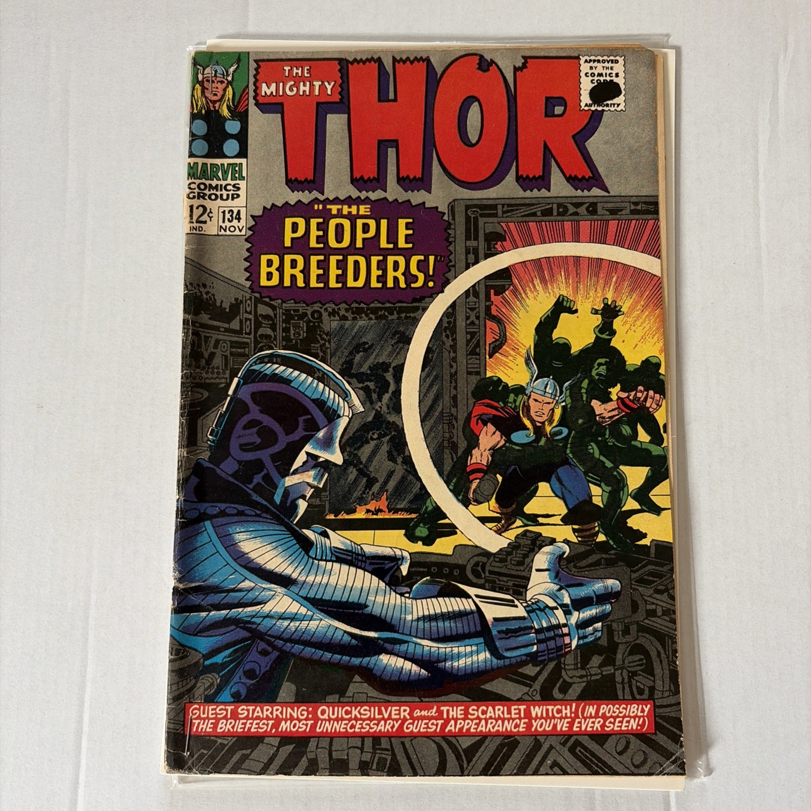 The Mighty Thor #134 G 1966 Marvel Comics 1st App High Evolutionary Man-Beast