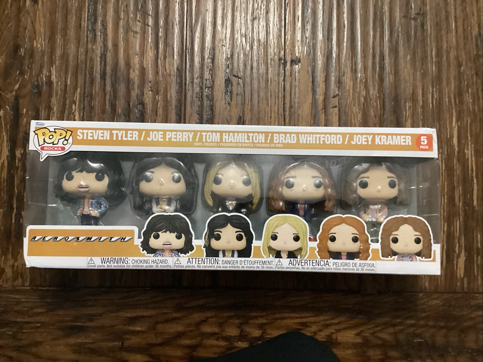 Funko Pop Rocks Aerosmith Figures 5-Pack Steven Tyler Joe Perry NEW Funko Pop Rocks Aerosmith Figures 5-Pack Steven Tyler Joe Perry NEW