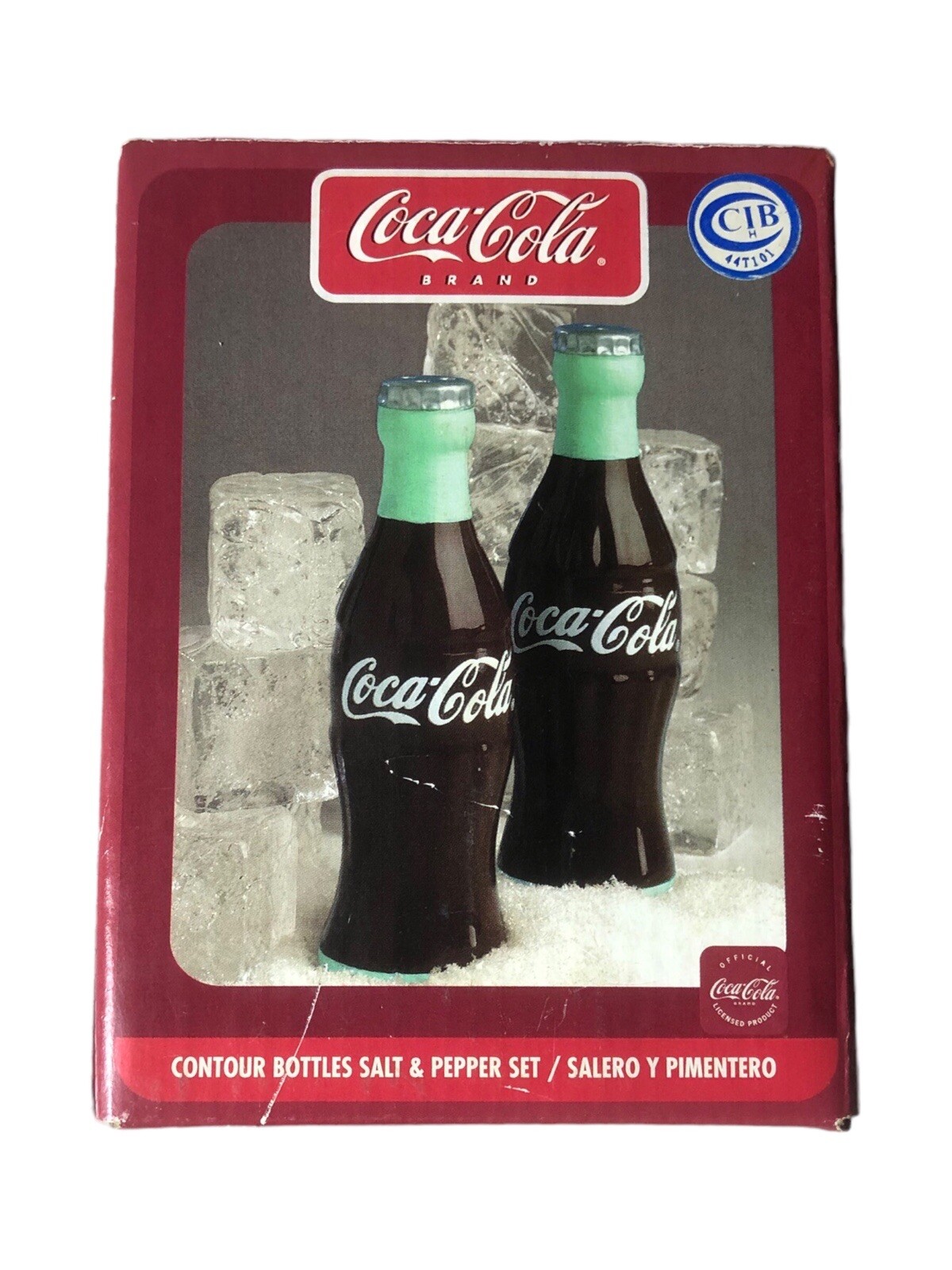 Vintage Coca Cola Coke Bottle Salt & Pepper Shaker Set by Gibson New In Box Vintage Coca Cola Coke Bottle Salt & Pepper Shaker Set by Gibson New In Box