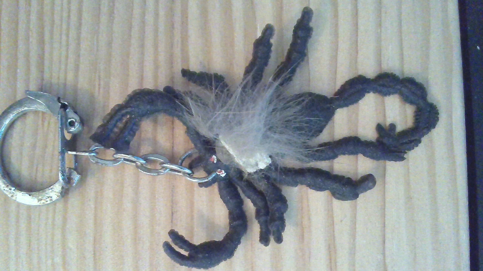Hairy Scorpion Key Chain. key chain ring tag
