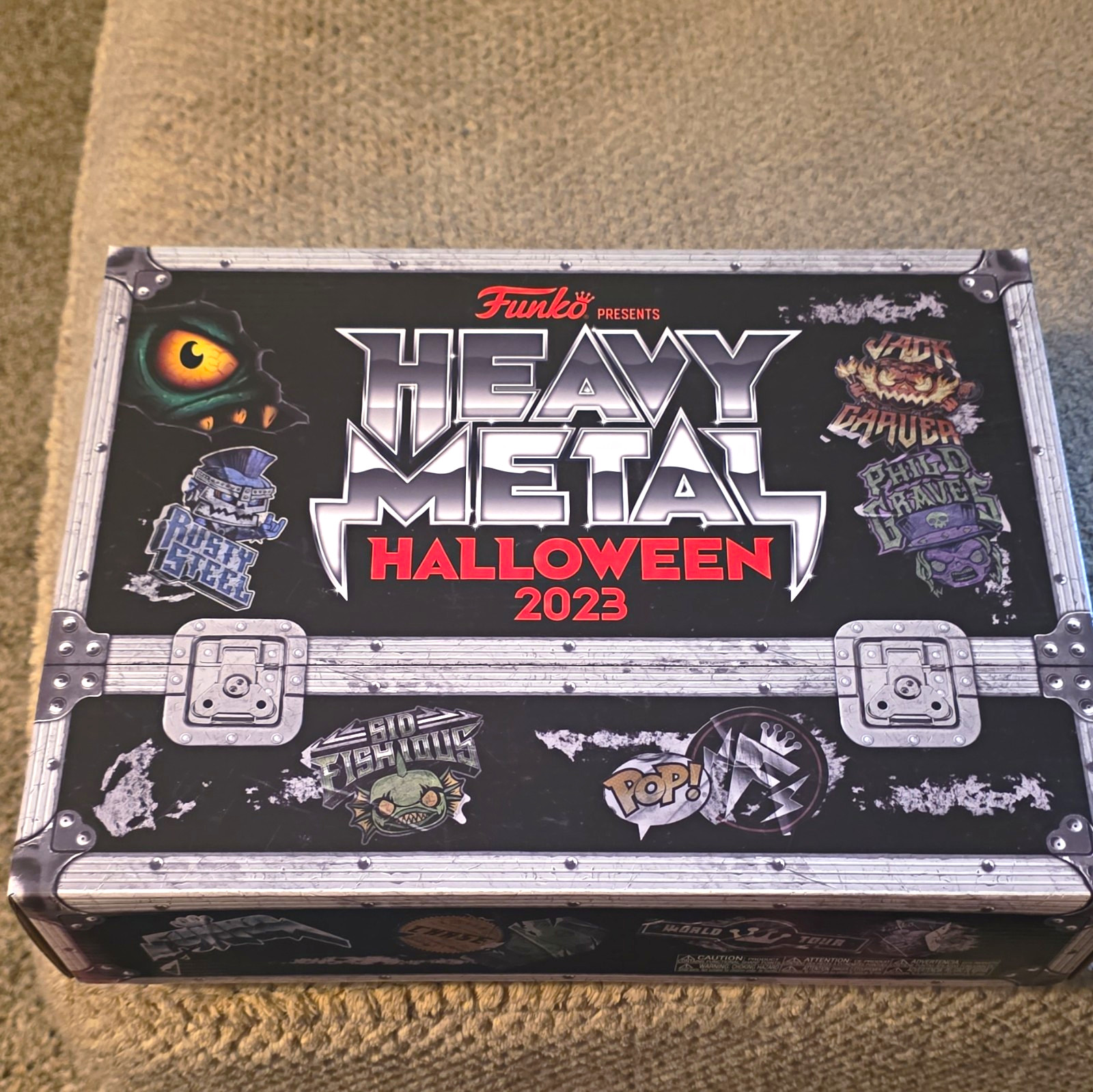 Funko Heavy Metal Halloween 2023 Complete Box Set Road Case Box Sold As Is