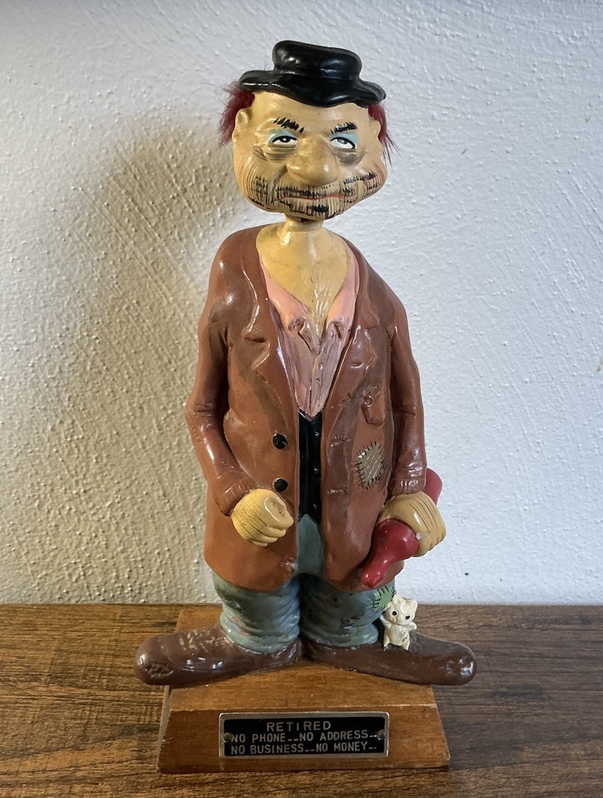 1950’s Kreiss & Co. RARE Bouncing Bum Nodder/bobblehead, Psycho Ceramic 7.5” NM+
