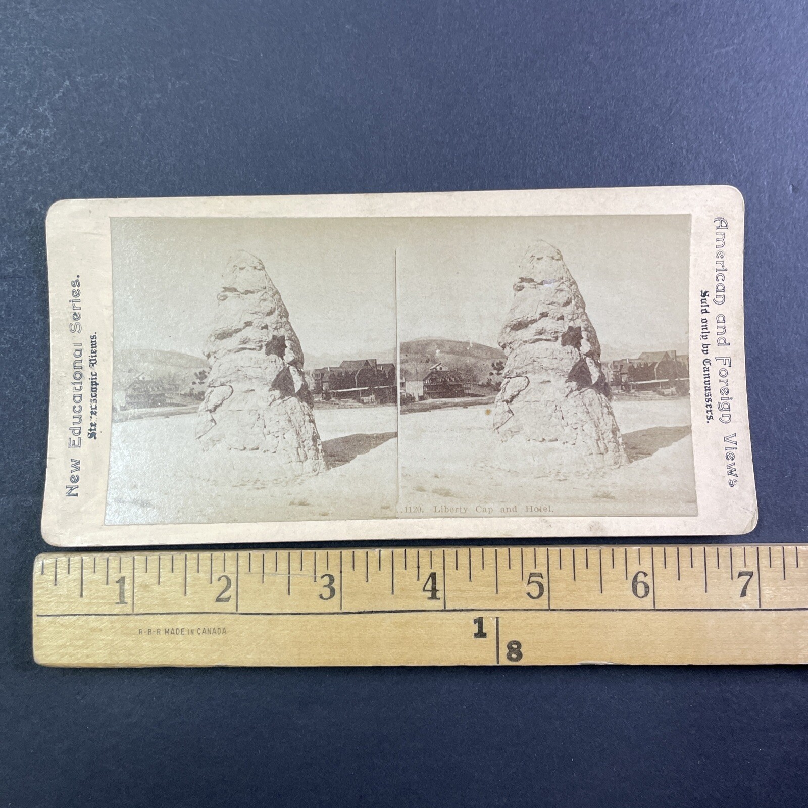 Yellowstone Liberty Cap Hotel Stereoview American & Foreign Views 1880s Yellowstone Liberty Cap Hotel Stereoview American & Foreign Views 1880s
