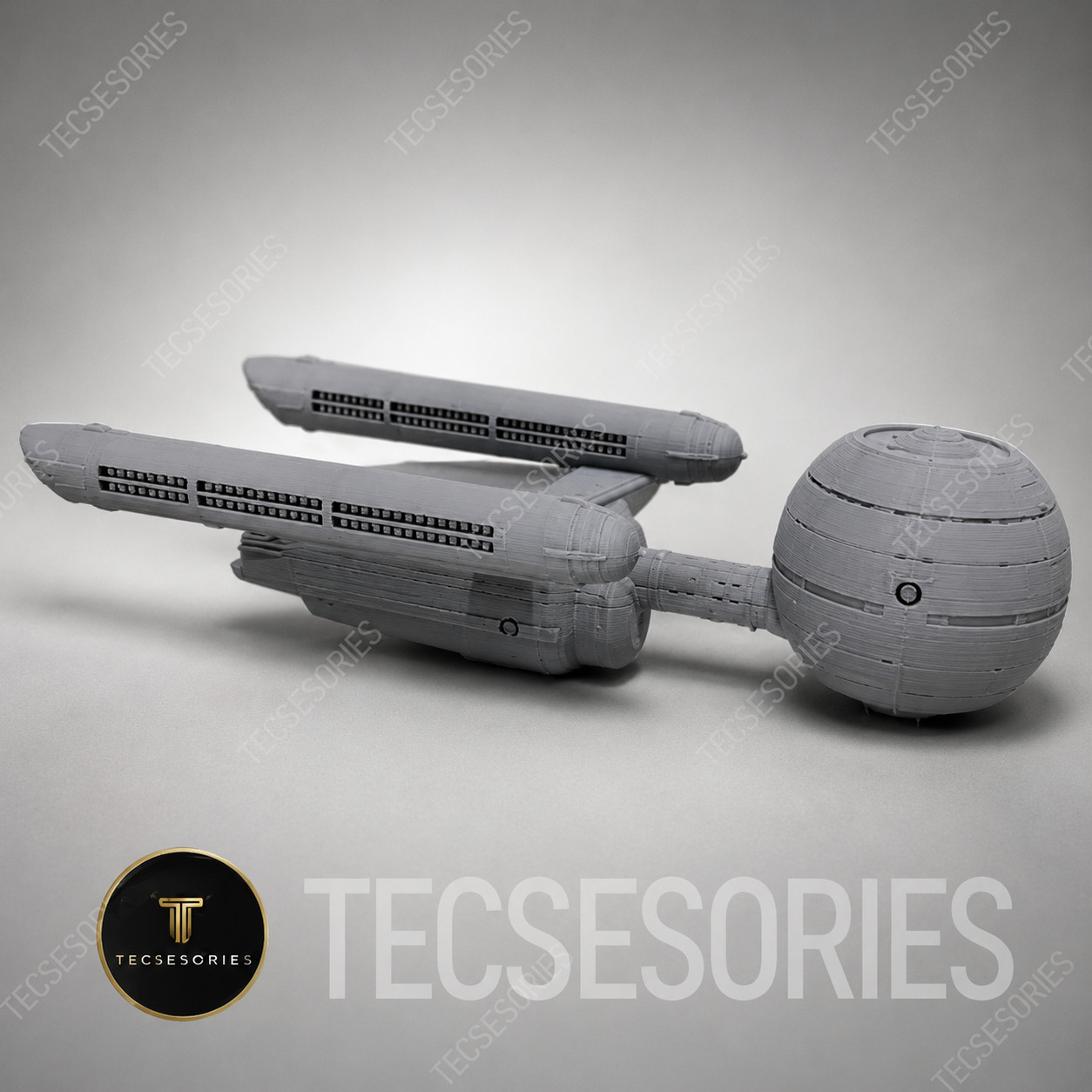 Star Trek Daedalus Class 10in Grey 3D Printed Starship Ship Display Model