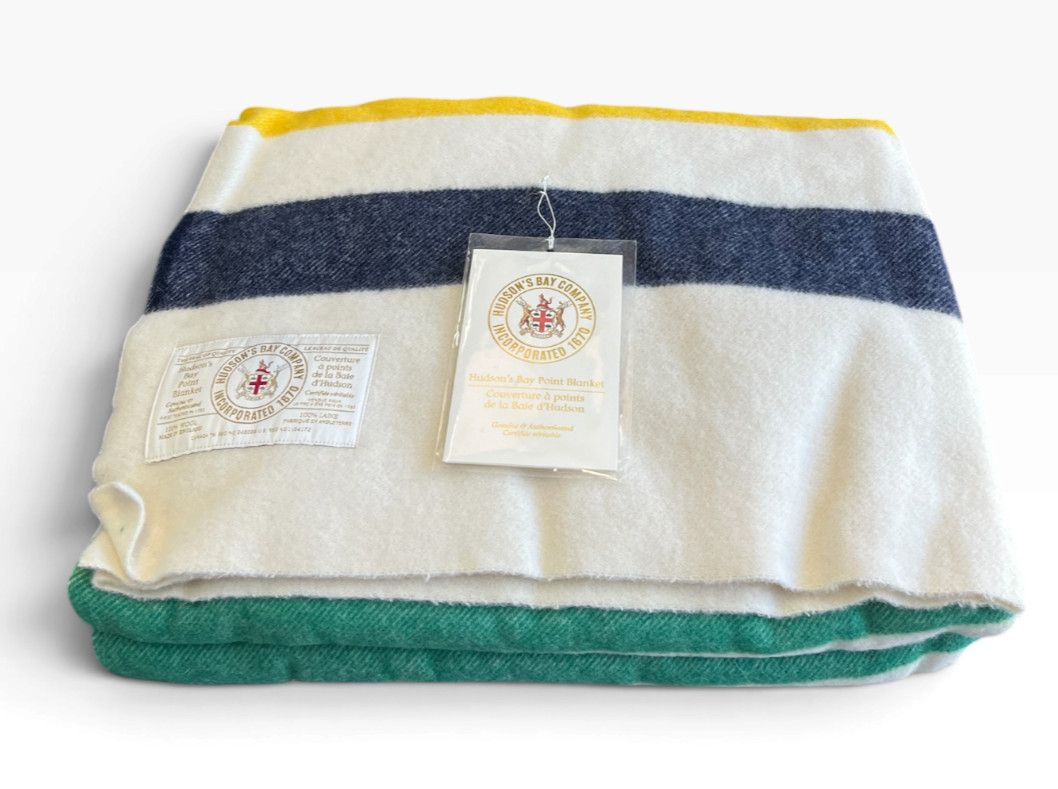 Hudson\'s Bay Company - HBC SIGNATURE MULTI STRIPE Wool Blanket - 6 point (QUEEN)
