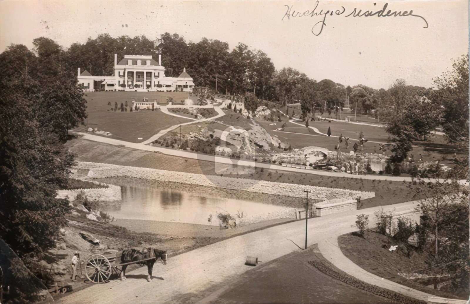 Hershey PA Hershey Residence 1909 RPPC Photo Postcard COPY