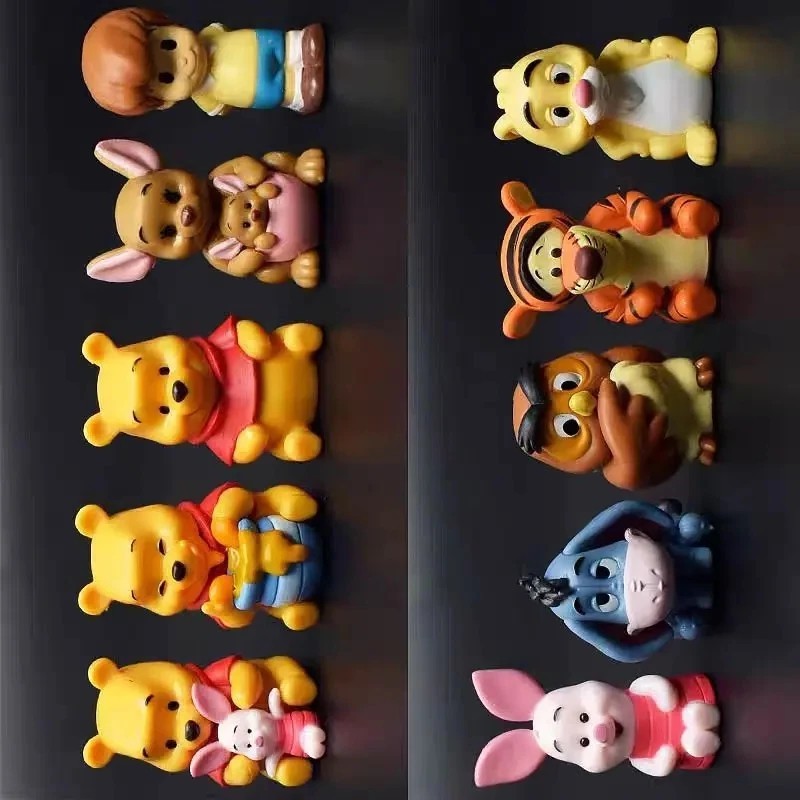 10pcs/set Cartoon Winnie The Pooh Action Figure Toy Pooh Bear Tigger Eeyore Pigl