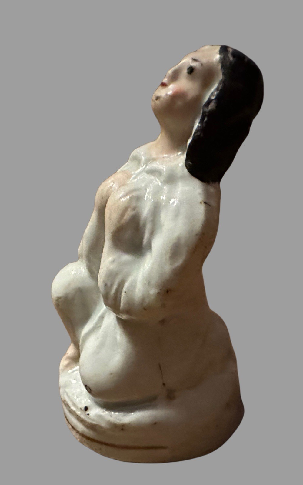 Rare Antique Staffordshire Infant Samuel Praying Figure c1860 3.25