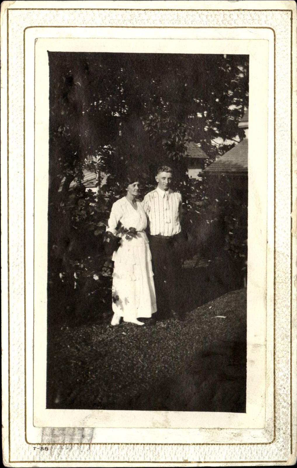RPPC man woman ~ c1910 to LYDIA KELLAM Johnson City NY ~ real photo postcard RPPC man woman ~ c1910 to LYDIA KELLAM Johnson City NY ~ real photo postcard