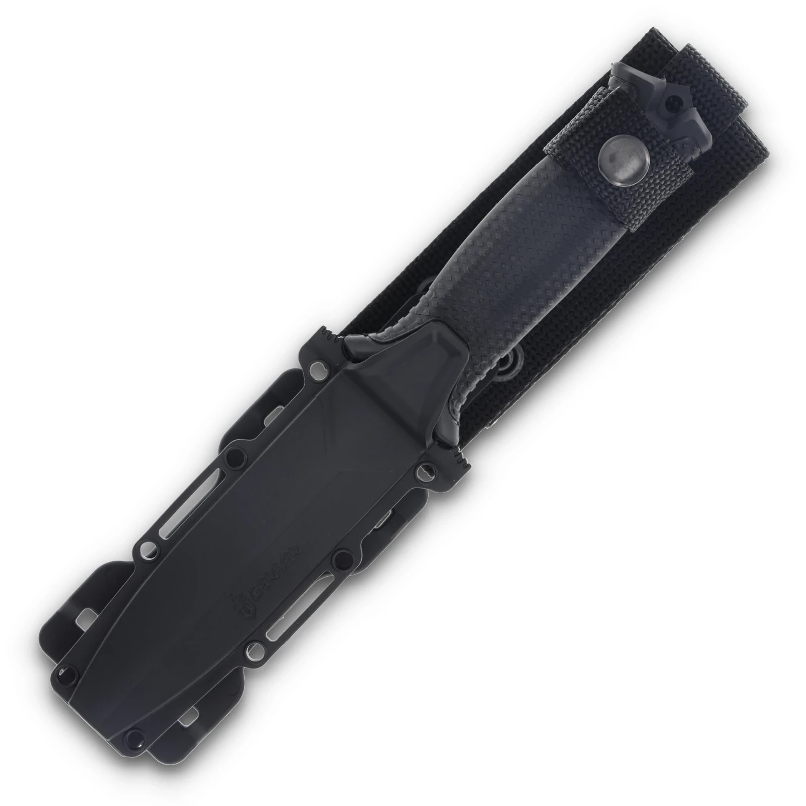 Gerber Strongarm Fixed Blade Survival Knife Modular MOLLE Sheath-Black