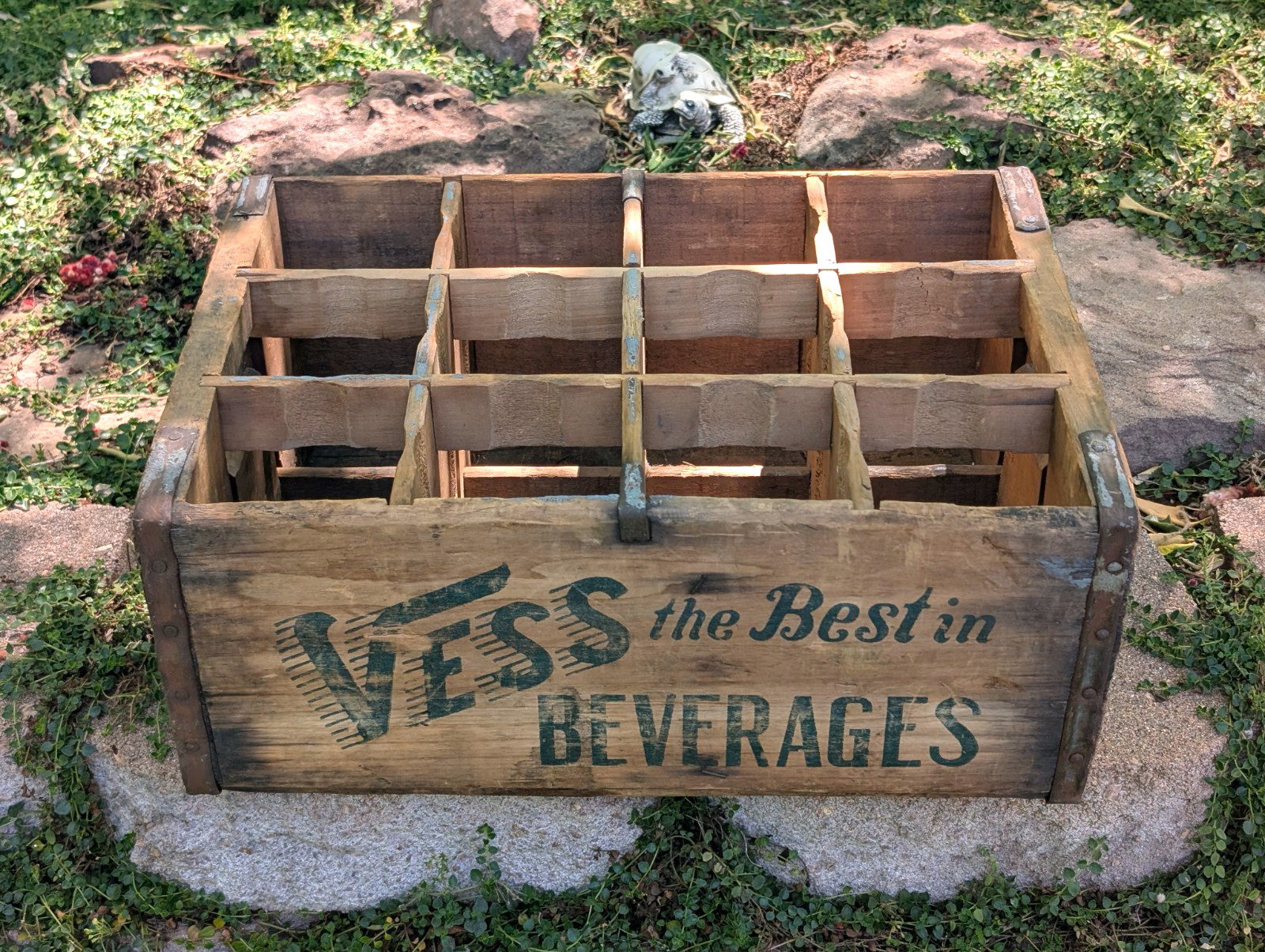 1937 Vess The Best In Beverages Cola Soda 12 Bottle Wood Crate Case ST. LOUIS