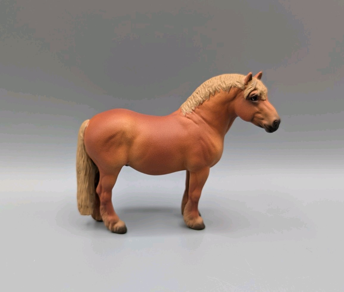 Breyer Stablemates Horse • Custom Giorgio • CM Flaxen Chestnut Draft
