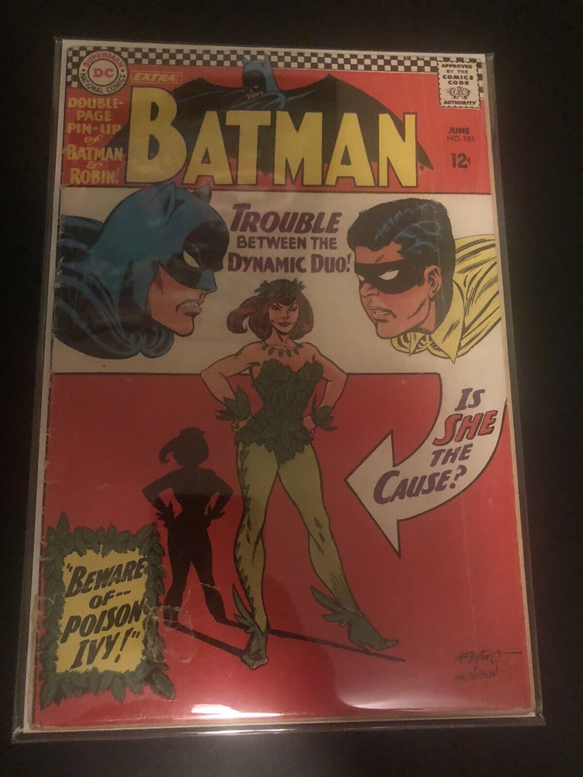 Batman #181 Vol 1 Low Grade Readers Copy 1st App Poison Ivy Complete with Pin-Up