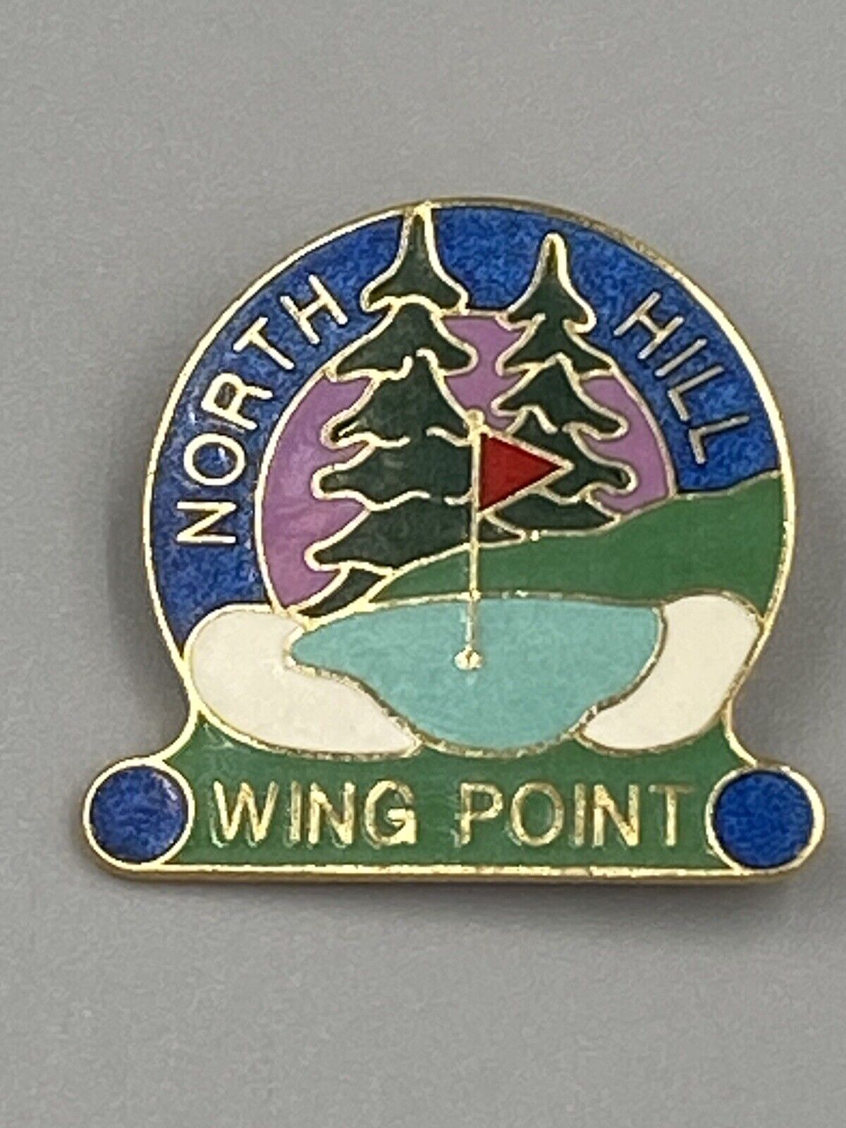 Vintage 1989 North Hill Wing Point Wingpoint Lapel Pin Brooch