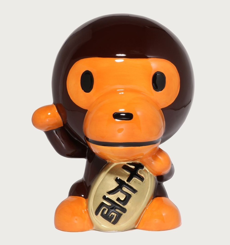A BATHING APE Men\'s / Ladies\' Goods BABY MILO MANEKISARU LUCKEY MILO 2M70185002