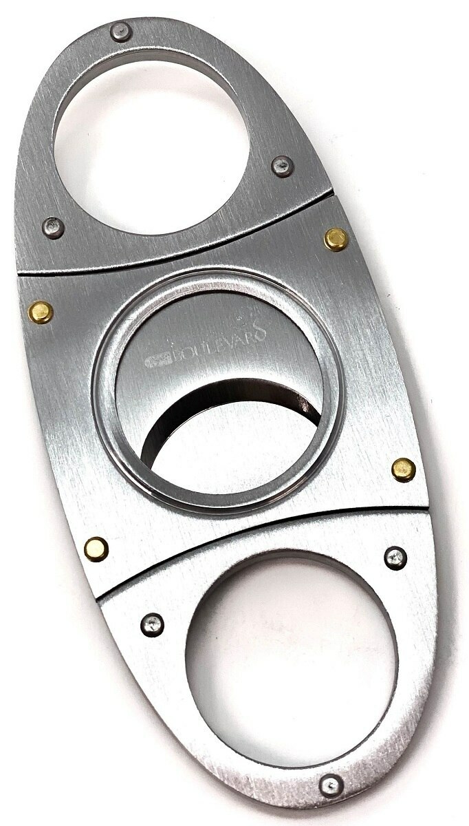 Cigar Boulevard Cigar Cutter Metal Antique Style Double Stainless Steel