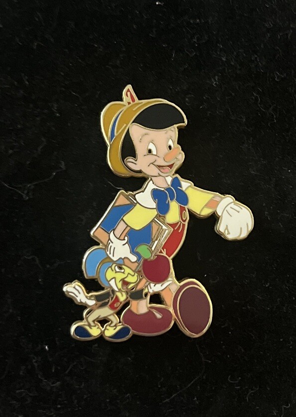 Disney Shopping Pinocchio & Jiminy Back to School 2008 LE250 Pin Rare