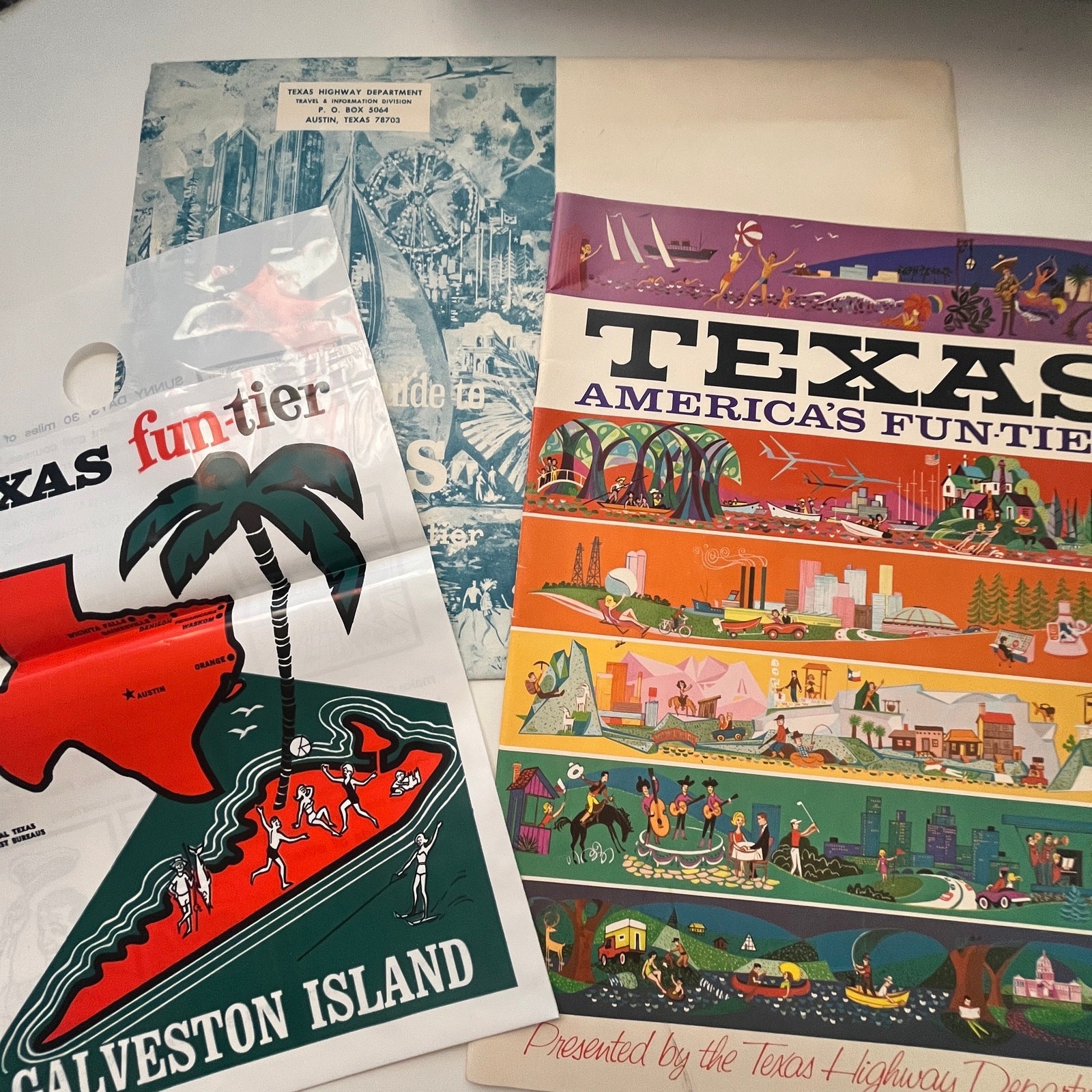 1967 Texas America's Fun-Tier Tourist Info Guide Packet V43-1