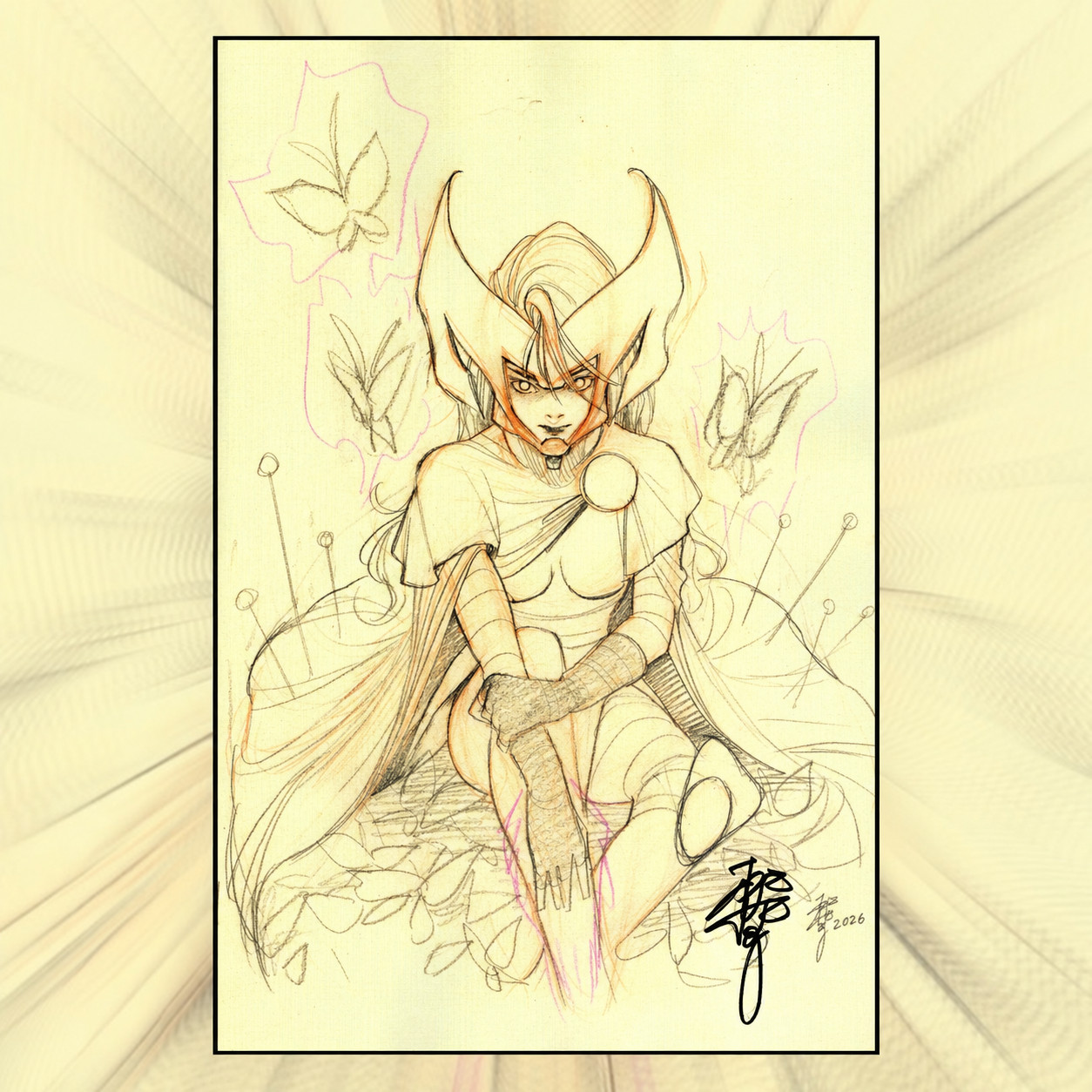 MIDNGHT X-MEN #1 PEACH MOMOKO NYCC 2026 SKETCH VARIANT SIGNED NM COA #12/799