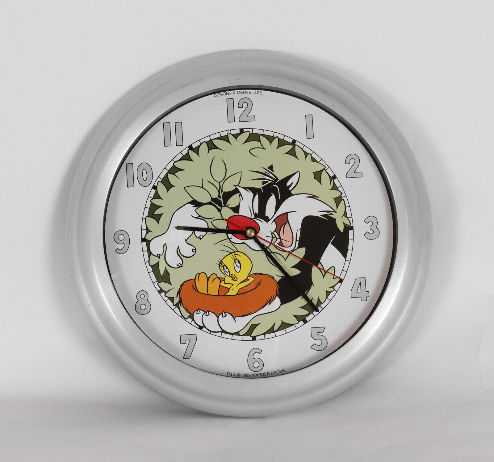 Extremely rare Demons & Merveilles clock Tweety & Sylvester Warner Bros. 1999