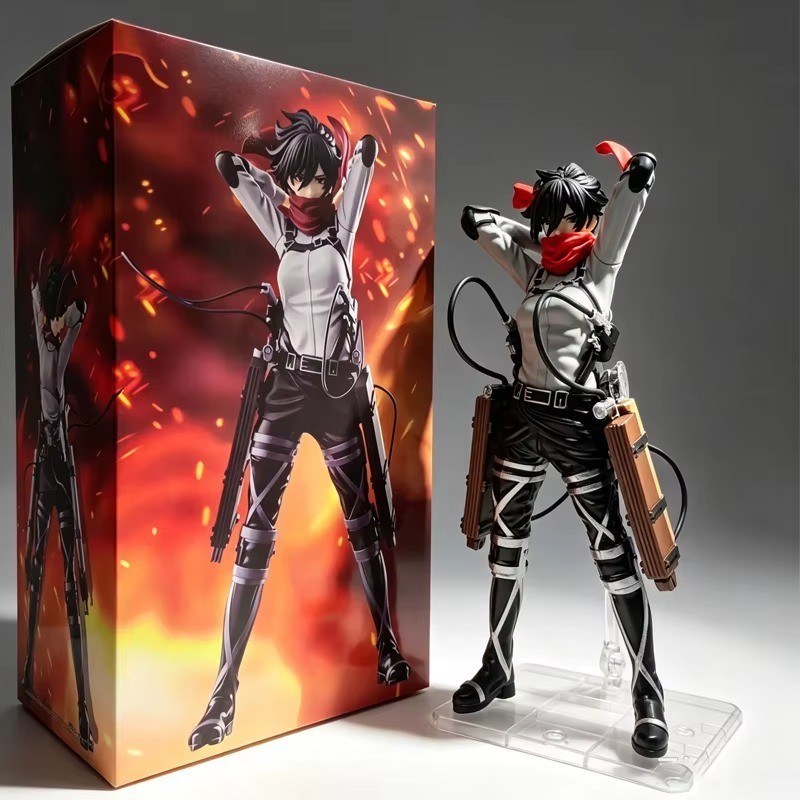 Attack on Titan Mikasa Ackerman 21cm Anime Action Figure PVC Collectible Statue