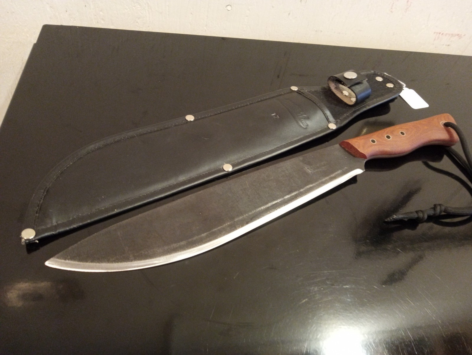Rare Fiddleback Forge-Andy Roy  1 of 1  Forged BushCraft Machete.  17.5'' Long.