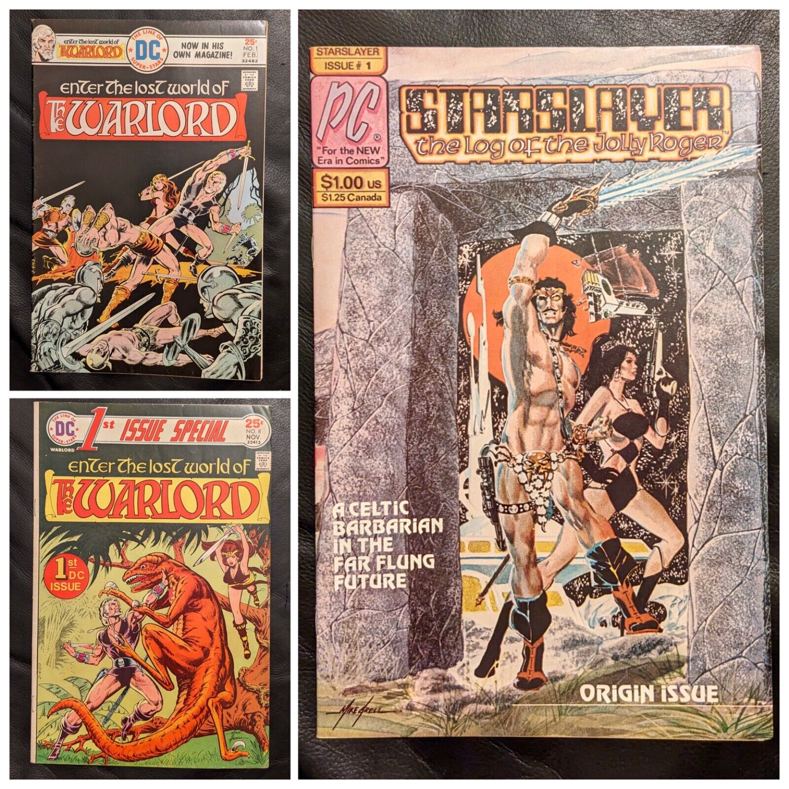 Mike Grell SET DC 1st Issue Special #8 1st WARLORD, WARLORD #1, STARSLAYER #1