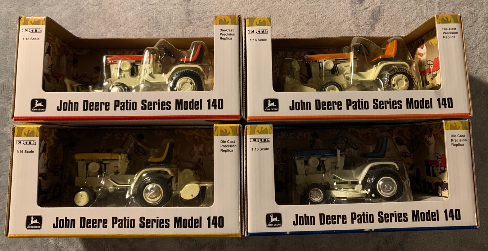 John Deere Patio Series Model 140 1:16 Die-Cast Precision Replica Lot of 4 John Deere Patio Series Model 140 1:16 Die-Cast Precision Replica Lot of 4