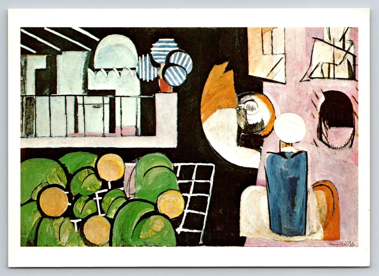 Henri Matisse The Moroccans MoMA Art Postcard 1990 Modern Abstract