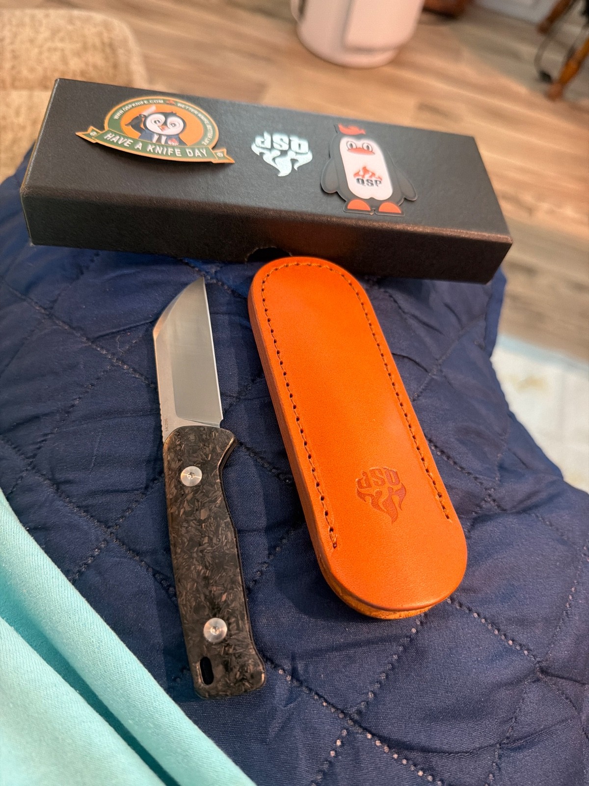 QSP Knife Baby Penguin Fixed Knife 2.5
