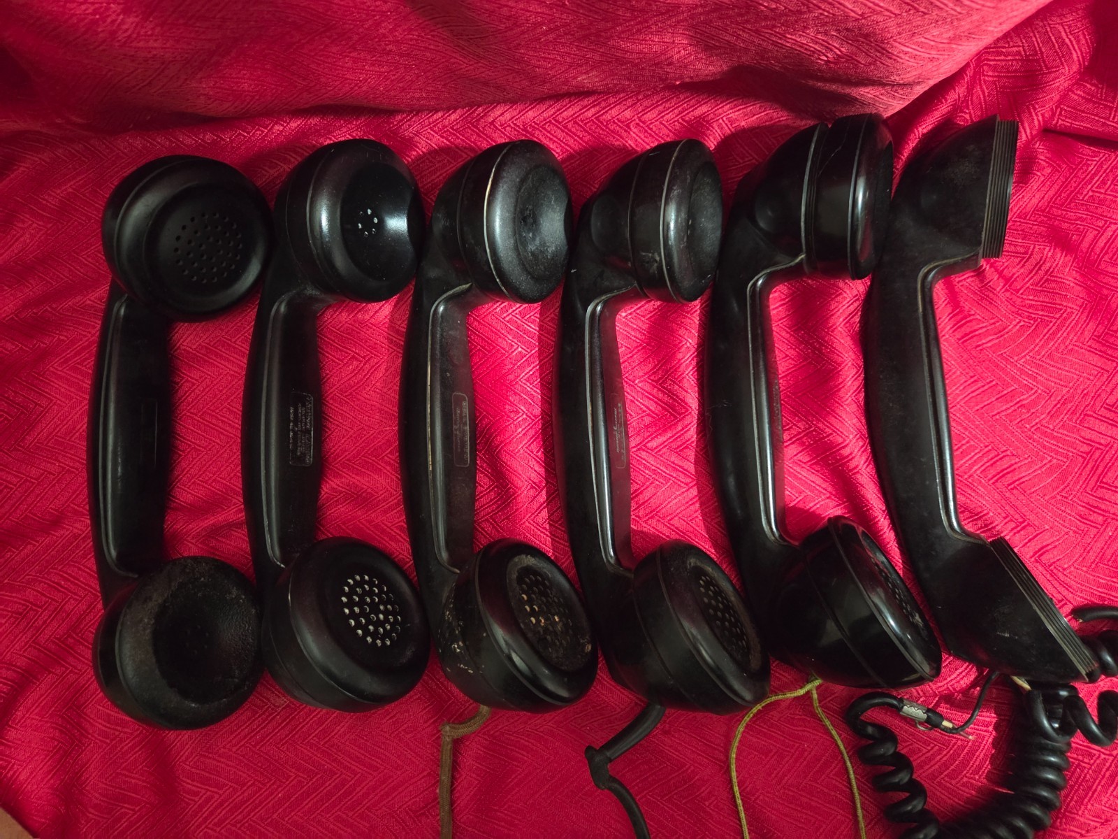 Lot of 6 F1 Western Electric Receivers For Parts only