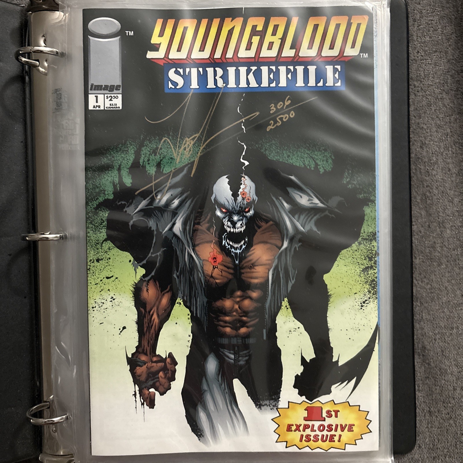 Youngblood: Strikefile #1-3 Image Comics 1993 Signed & #’d by: Jae Lee W/COA