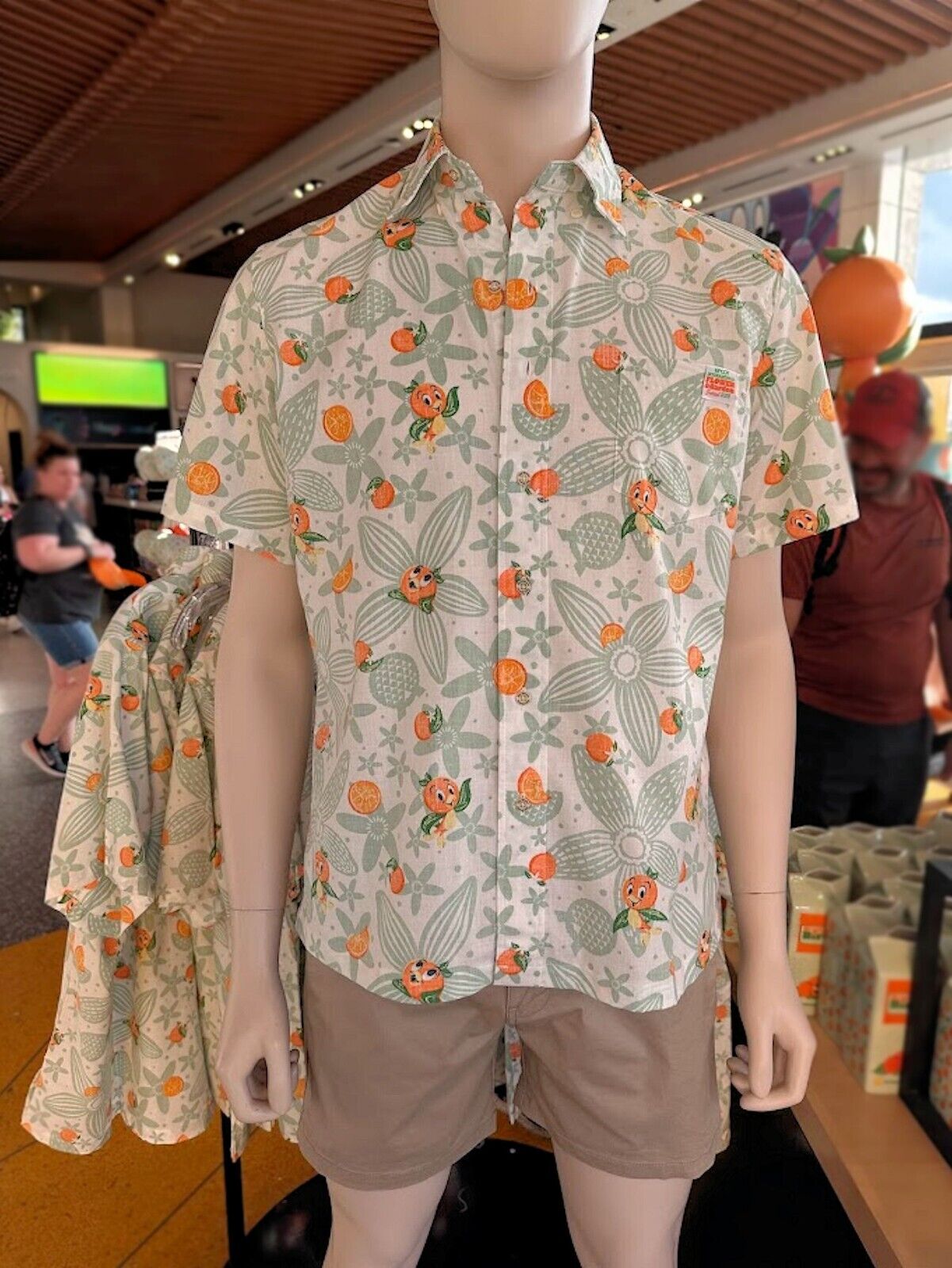 Reyn Spooner x Disney Orange Bird 2024 Epcot Flower Garden Button Up Large Shirt