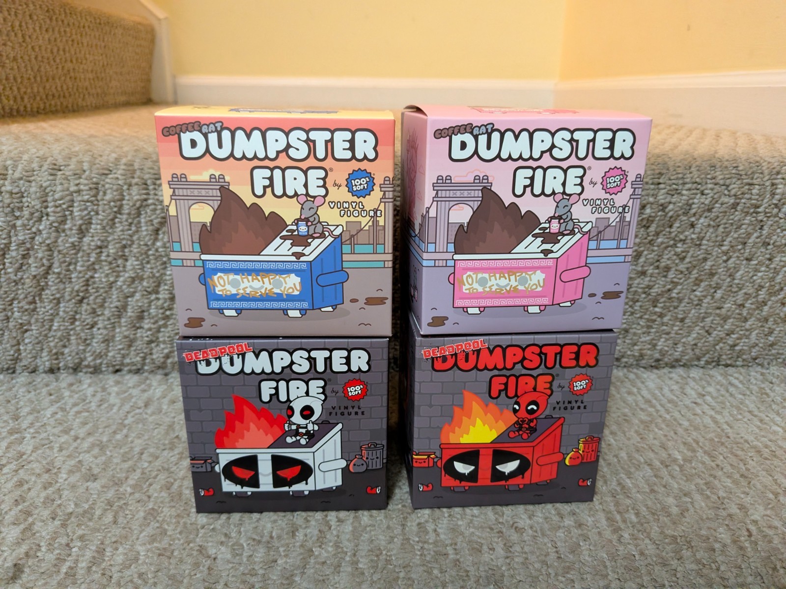 100 Soft Dumpster Fire Lot 4 SIGNED Truck Torrence Coffee Rat Deadpool NYCC SDCC