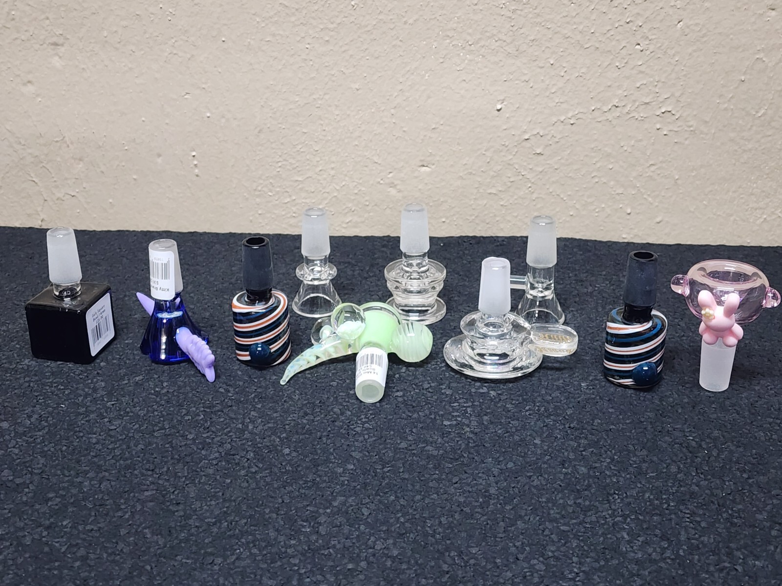 10 Pcs 14mm Male Bowl Set Replacement for Water Pipe Glass Bong Smoking Pipe