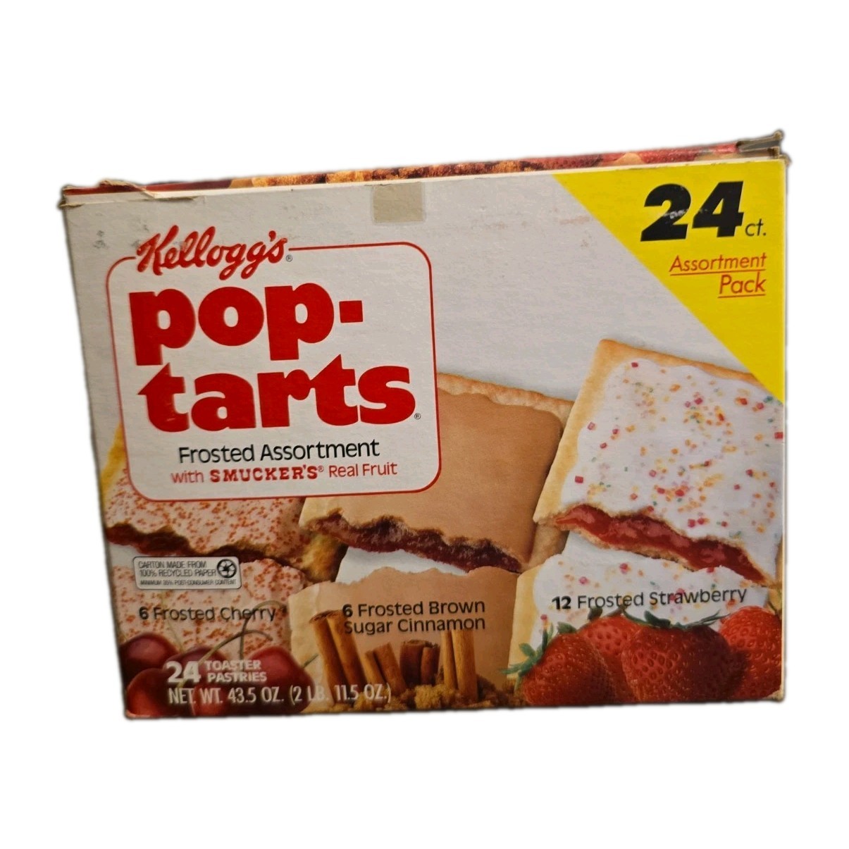 Vintage 1993 Kellogg's Pop-Tarts 24 Toaster Pastries Assortment Pack Empty Box