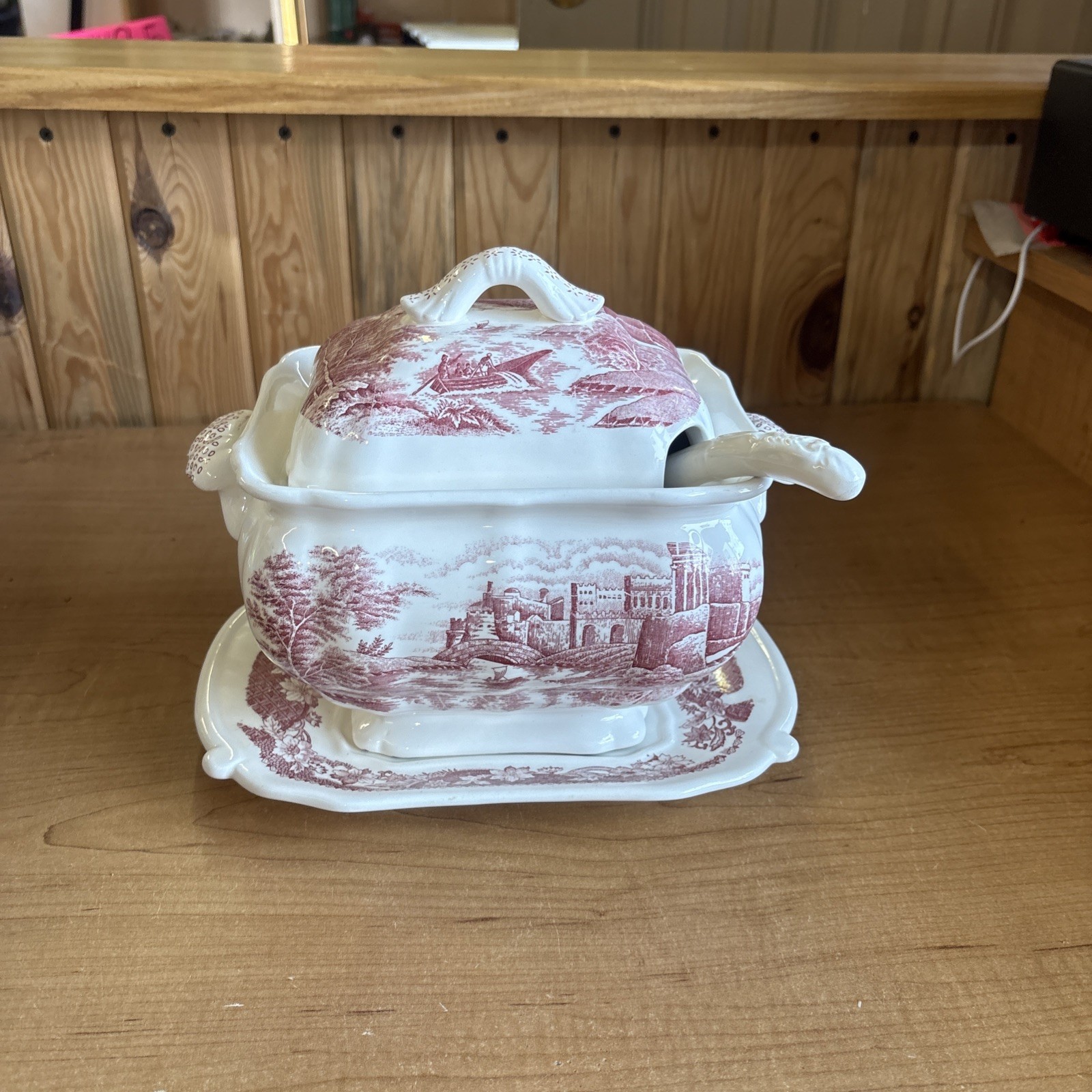 Trimont Ware Japan Tureen/Lid/Underplate/Ladle - Transferware Beautiful 🔥🔥🔥