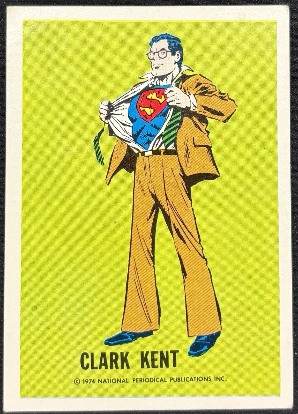 1974 National Periodical Warner Bros Wonder Bread - Clark Kent