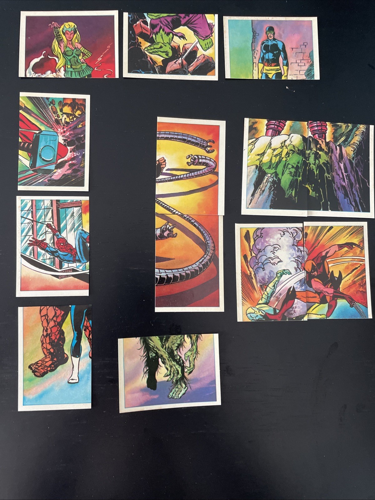 Vintage 1984 Marvel Super Heroes Secret Wars Stickers Lot - 14 Unused